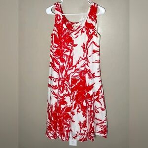 Coldwater Creek 100% Linen Coastal Chic Shift Swing Dress, Size 10